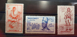 Colonies Dahomey N° 142 à 144 Neuf X MH Cote 4,50 € - Neufs