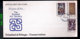 TRINITÉ-ET-TOBAGO 1995 SÉRIE D'ART EN COUVERTURE PREMIER JOUR - Trinidad & Tobago (1962-...)