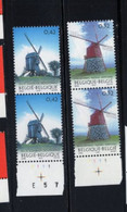 BELGIQUE BELGIE 3031 3092 MOULINS MOLEN  XX MNH SUPERBE - 2001-2010