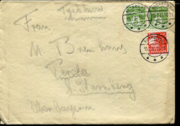 DENMARK 1933 MIXED FRANKING COVER TO GERMANY - Briefe U. Dokumente