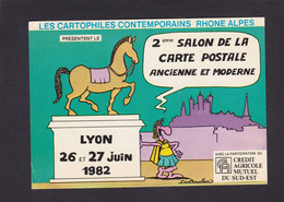 CPM Salon Carte Postale Bourse Deltiology Circulé Lyon Dubouillon - Beursen Voor Verzamellars