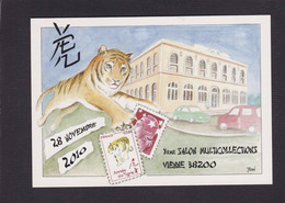 CPM Salon Carte Postale Bourse Deltiology Non Circulé Vienne Isère Signée - Collector Fairs & Bourses