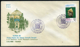 Turkey 1980 3rd National Youth Philatelic Exhibition | Special Cover, Bursa, Oct. 3 - Lettres & Documents