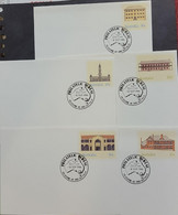 P) 1986 AUSTRALIA, ARCHITECTURE, SET OF 4 POSTAL STATIONERY, MELBOURNE CANCELLATION, MNH - Other & Unclassified