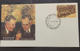 P) 1985 AUSTRALIA, BIRTH CENTENARIES CHIFLEY AND CURTIN, POSTAL STATIONERY, PRIME MINISTER, MNH - Andere & Zonder Classificatie