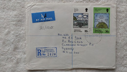 1992 Tristan Da Cunha 100th Anniversary Loss Of Lifeboat REGISTERED Airmail Cover To Australia - Tristan Da Cunha