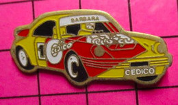 613e Pin's Pins / Beau Et Rare / THEME : AUTOMOBILES / CEDICO PORSCHE DE RALLYE PILOTE BARBARA - Porsche
