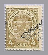 LUXEMBOURG - DISPLACED SURCHARGE - 4c Arms Official Prifix 98 - Unused - Officials