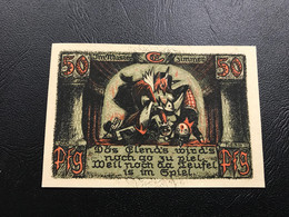 Notgeld - Billet Necéssité Allemagne - 50 Pfennig - Sonneberg - 1 Juillet 1922 - Ohne Zuordnung