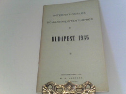 Internationales Schachmeisterturnier Budapest 1936 - Sport