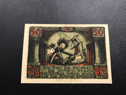 Notgeld - Billet Necéssité Allemagne - 50 Pfennig - Sonneberg - 1 Juillet  1922 - Non Classés