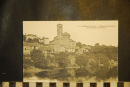 CP, 44, CLISSON L' EGLISE NOTRE DAME ET LES BORDS DE LA SEVRE - Clisson