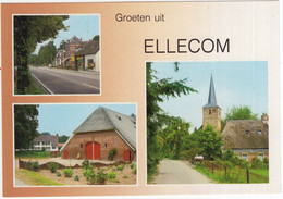 Groeten Uit Ellecom - (Rheden Gelderland, Nederland) O.a. PTT Post, Kerk, Boerderij - Rheden