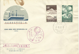 CHINA, CARTA CONMEMORATIVA  DIA  METEOROLOGICO, AÑO  1962 - Brieven En Documenten