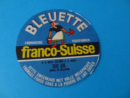 Etiquette De Fromage Bleuette Franco Suisse - Formaggio