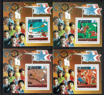 Guinea (Republic) Space, Sport 1983 : Los Angeles Olympic Summer Games 1984,  Individual Souvenir Sheets - República De Guinea (1958-...)