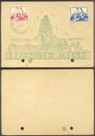 DDR 1951 Ersttagskarte Leipziger Messe Mi 282-283 Mit Sonderstempel Karte Schlechte Qualität - Otros & Sin Clasificación