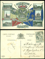 Belgie 1911 Postkaart Bouchout Met OPB 84 Van Bouchout Naar Deurne - Meise