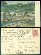 Aden 1907 Postcard The Jail Aden With "Deutsche Seepost" To Den Haag - Yémen