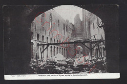 Ypres - Interieur Des Halles D'Ypres Après Le Bombardement - Postkaart - Ieper