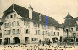 Avenches * 1906 * Hôtel De La Couronne * Charcuterie * Vaud Suisse Schweiz - VD Waadt