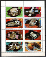 Staffa Island (Scotland) 1998  Apollo And Satellites Sheetlet Overprinted In Gold For John Glenn Return To Space. - Emisiones Locales
