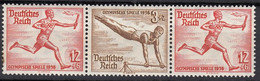 DR W 110, Postfrisch **, Olympische Spiele, 1936 - Se-Tenant