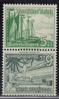 DR SK 32, Postfrisch **, Winterhilfswerk: Schiffe, 1937 - Se-Tenant
