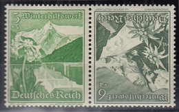 DR K 33, Postfrisch **, Winterhilfswerk: Ostmarklandschaften Und Blumen, 1938 - Se-Tenant