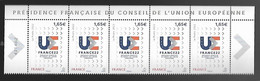 France 2022 - Yv N° 5545 ** -  Présidence Française Du Conseil De L’Union Européenne - Ongebruikt