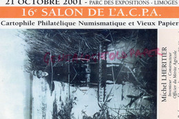 87- AMBAZAC- MICHEL LHERITIER INVENTEUR PROFESSEUR AQUICULTURE-PARC EXPOSITION LIMOGES CARTES POSTALES 2001 - Ambazac