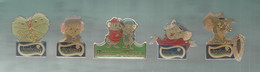 PINS PIN'S DISNEY 1122 BERNARD ET BIANCA SOURIS CHAMBOURCY   LOT 5 PINS - Disney