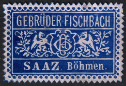 Žatec SAAZ Czechia BÖHMEN GEBRÜDER FISCHBACH Advertising Germany Austria Label Cinderella Vignette - ...-1918 Vorphilatelie