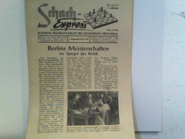 Schach-Express. Die Zeitschrift Der Schachfreunde. - Sports