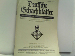 Deutsche Schachblätter. Zeitschrift Des Groszdeutschen Schachbundes. - Sport