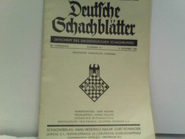 Deutsche Schachblätter. Zeitschrift Des Groszdeutschen Schachbundes. - Sport