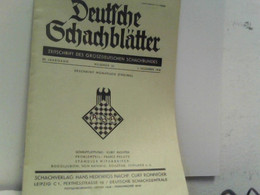 Deutsche Schachblätter. Zeitschrift Des Groszdeutschen Schachbundes. - Sport