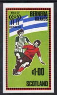 Bernera 1978 Football World Cup Imperf Souvenir Sheet (�1 Value) MNH - Local Issues