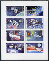 Bernera 1978 Spacecraft Complete Imperf  Set Of 8 Values (1p To 30p) MNH - Local Issues