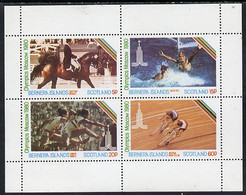 Bernera 1980 Olympic Games Perf  Set Of 4 Values (5p To 60p) MNH - Local Issues