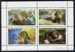 Bernera 1981 Animals (Otter, Rat, Mole) Perf  Set Of 4 Values (10p To 75p) MNH - Local Issues