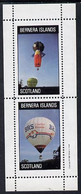 Bernera 1981 Balloons #1 (Robertson's Golly & BRS Trailer Rental) Perf Set Of 2 Values MNH, Issued In Error Without Deno - Local Issues