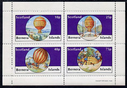 Bernera 1981 Balloons #2 Perf Set Of 4 Values (10p To 75p) MNH - Local Issues