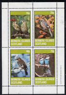 Bernera 1981 Birds #02 (Jay, Thrush, Etc) Perf  Set Of 4 Values (10p To 75p) MNH - Local Issues