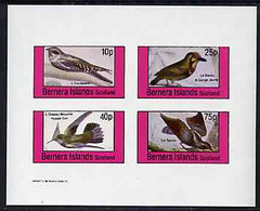 Bernera 1981 Birds #36 Imperf Set Of 4 Values MNH - Local Issues