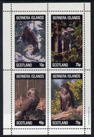 Bernera 1981 Birds Of Prey Perf  Set Of 4 Values (10p To 75p) MNH - Local Issues