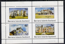 Bernera 1981 Castles (Downton, Holy Is, Edinburgh & Dunster) Perf Set Of 4 Values (10p To 75p) MNH - Local Issues
