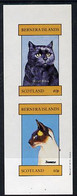Bernera 1981 Cats (British Black & Siamese) Imperf  Set Of 2 Values (40p & 60p) MNH - Local Issues