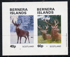 Bernera 1981 Deer Imperf  Set Of 2 Values (40p & 60p) MNH - Local Issues