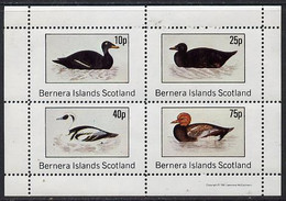 Bernera 1981 Ducks #2 Perf  Set Of 4 Values (10p To 75p) MNH - Local Issues